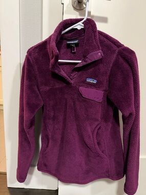 Patagonia Deep Plum Purple Fleece Pullover